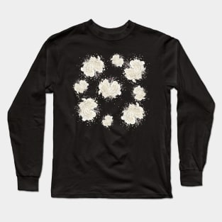 Fuzzy Sheep with Floral headdress - print Long Sleeve T-Shirt